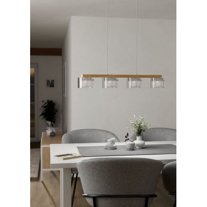 Eglo - LED RGBW Hämardatav lühter 4xLED/3,7W/230V 2700-6500K