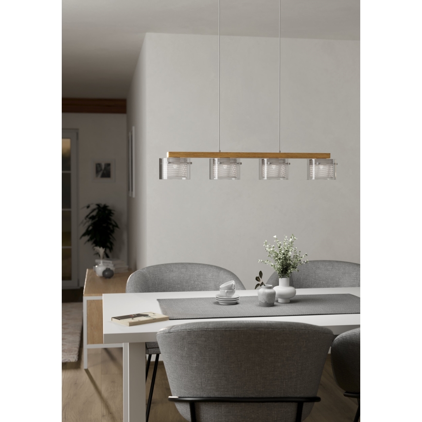 Eglo - LED RGBW Hämardatav lühter 4xLED/3,7W/230V 2700-6500K