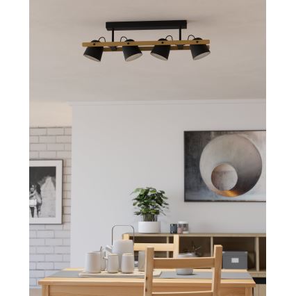 Eglo - LED RGBW Hämardatav pinnale kinnitatav lühter 4xLED/3,7W/230V 2700-6500K