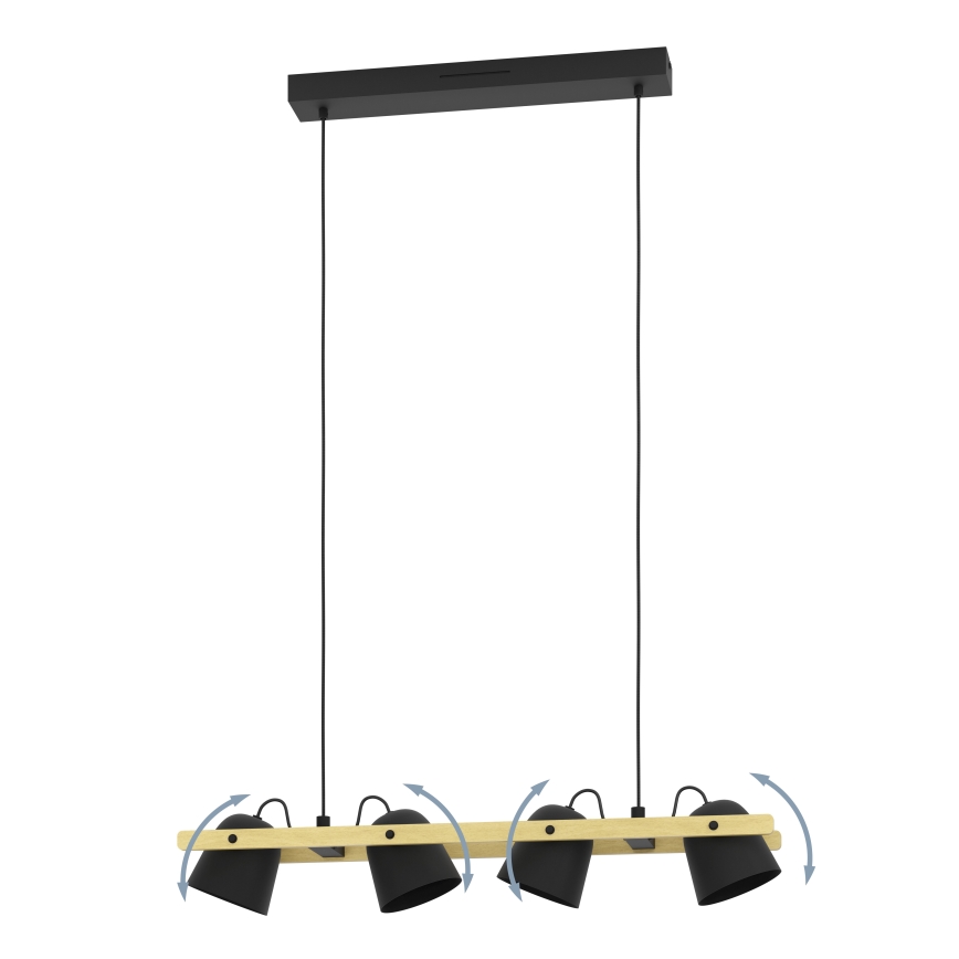 Eglo - LED RGBW Hämardatav lühter 4xLED/3,7W/230V 2700-6500K