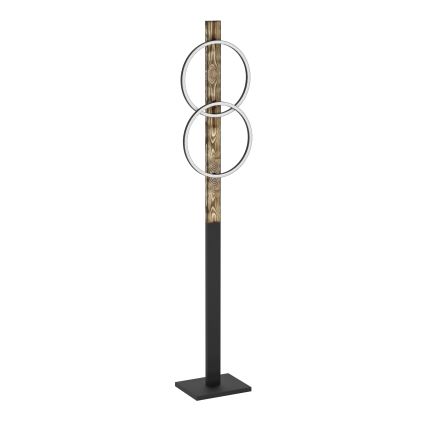 Eglo - LED Põrandalamp 2xLED/12W/230V 3000K pruun/must
