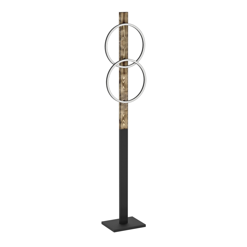 Eglo - LED Põrandalamp 2xLED/12W/230V 3000K pruun/must