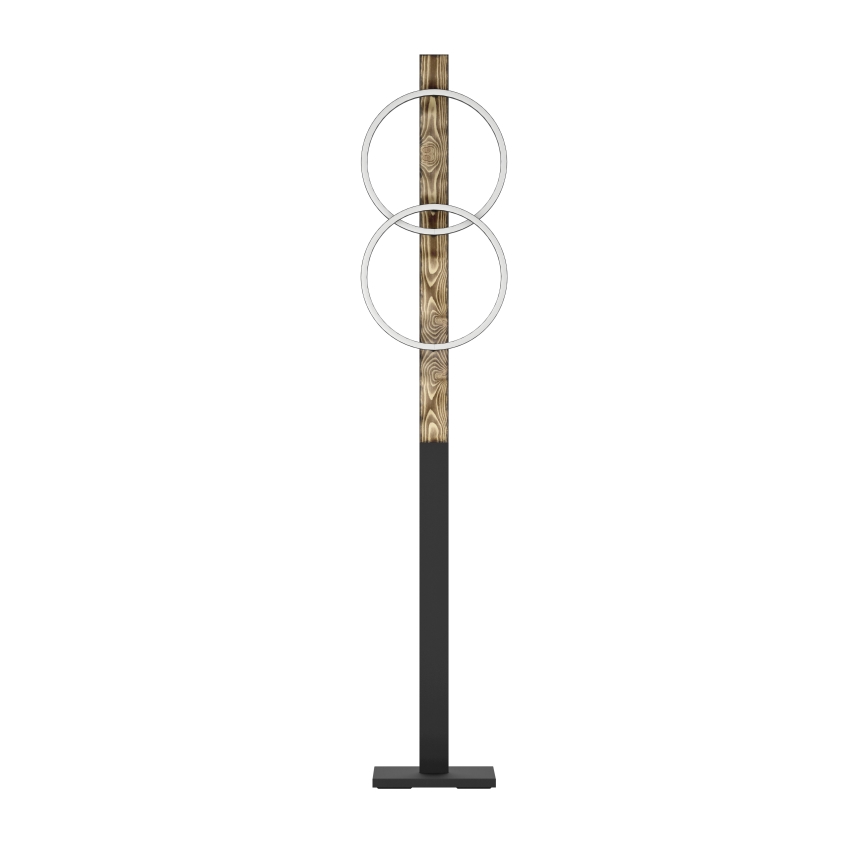Eglo - LED Põrandalamp 2xLED/12W/230V 3000K pruun/must