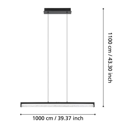 Eglo - LED Hämardatav lühter LED/36W/230V 2700 - 5000K