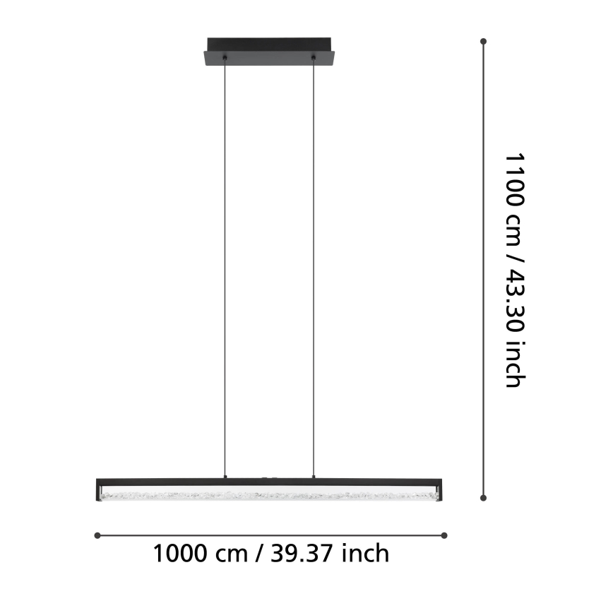 Eglo - LED Hämardatav lühter LED/36W/230V 2700 - 5000K