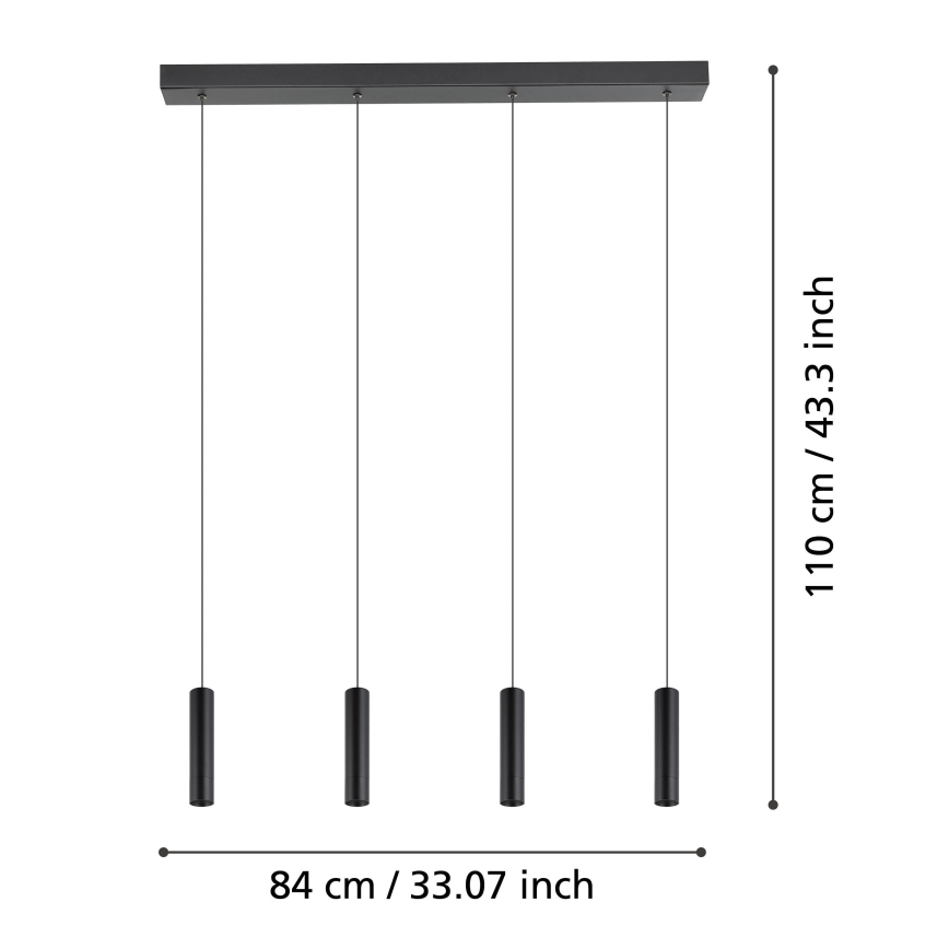 Eglo - LED Hämardatav lühter 4xLED/5,4W/230V