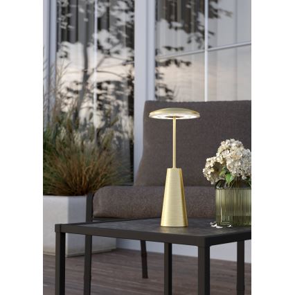 Eglo - LED Hämardatav puutetundlik väli lamp LED/2,8W/5V 2400K/3000K/4000K 5200 mAh IP54 kuldne