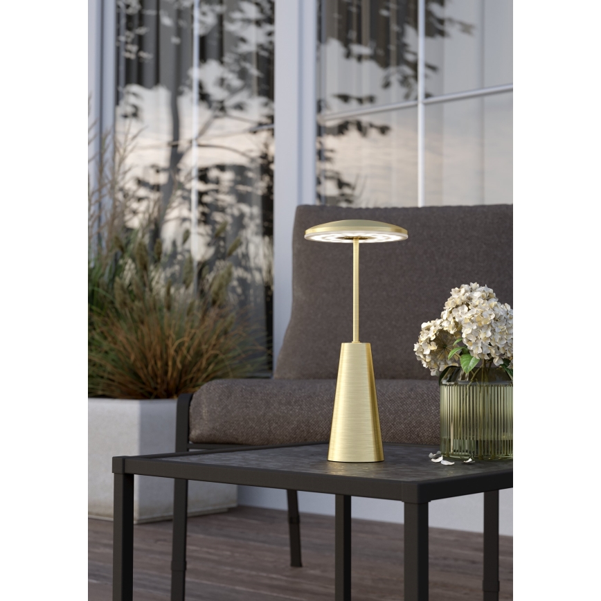 Eglo - LED Hämardatav puutetundlik väli lamp LED/2,8W/5V 2400K/3000K/4000K 5200 mAh IP54 kuldne