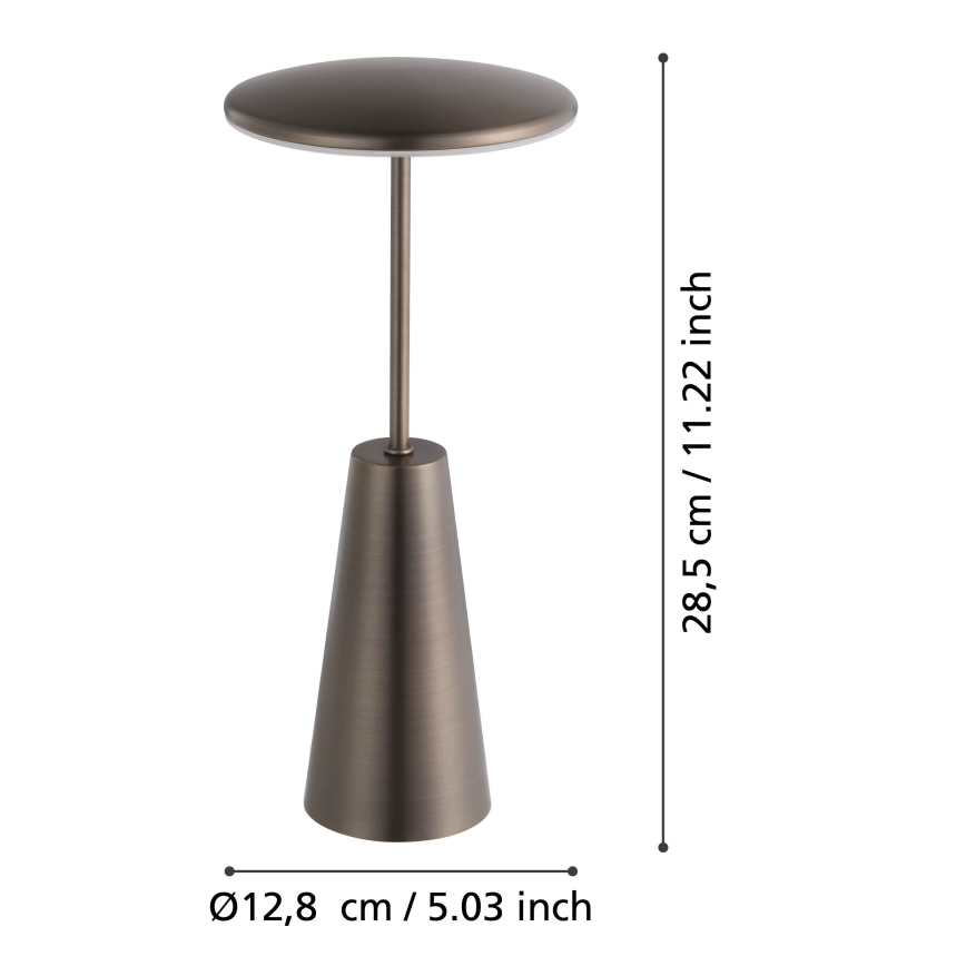 Eglo - LED Hämardatav puutetundlik väli lamp LED/2,8W/5V 2400K/3000K/4000K 5200 mAh IP54 beež