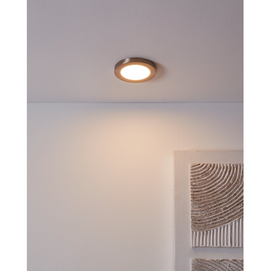 Eglo - LED Süvistatav valgusti LED/5,5W/230V 3000K matt kroom