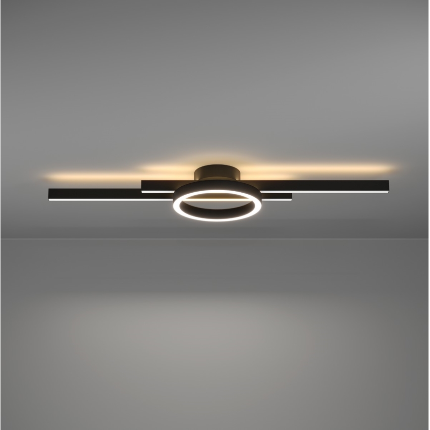 Eglo - LED RGB Hämardatav laevalgusti LED/23,5W/230V 2700-6500K must + kaugjuhtimispult