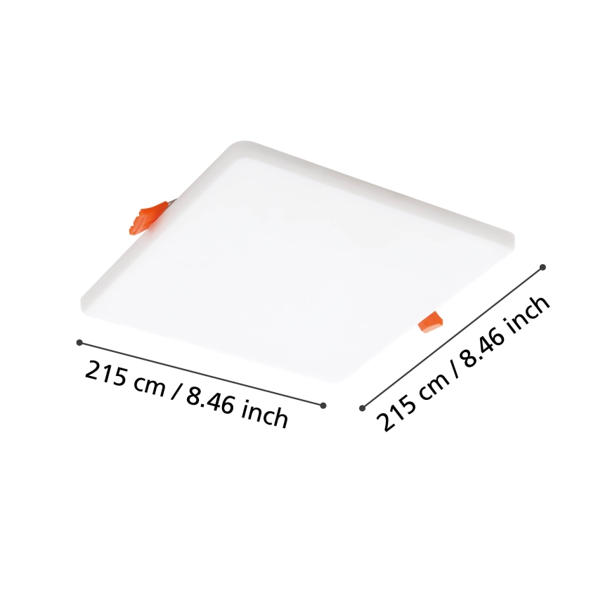 Eglo - LED Süvistatav valgusti vannituppa LED/18W/230V 21,5x21,5 cm IP65