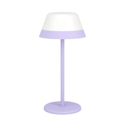 Eglo - LED RGBW Hämardatav puutetundlik väli lamp 2in1 LED/1,5W/5V 2600 mAh IP54 lilla