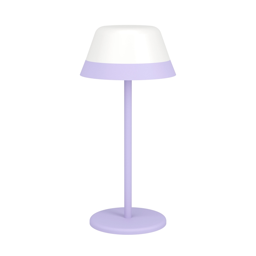Eglo - LED RGBW Hämardatav puutetundlik väli lamp 2in1 LED/1,5W/5V 2600 mAh IP54 lilla