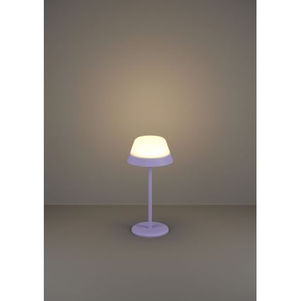 Eglo - LED RGBW Hämardatav puutetundlik väli lamp 2in1 LED/1,5W/5V 2600 mAh IP54 lilla