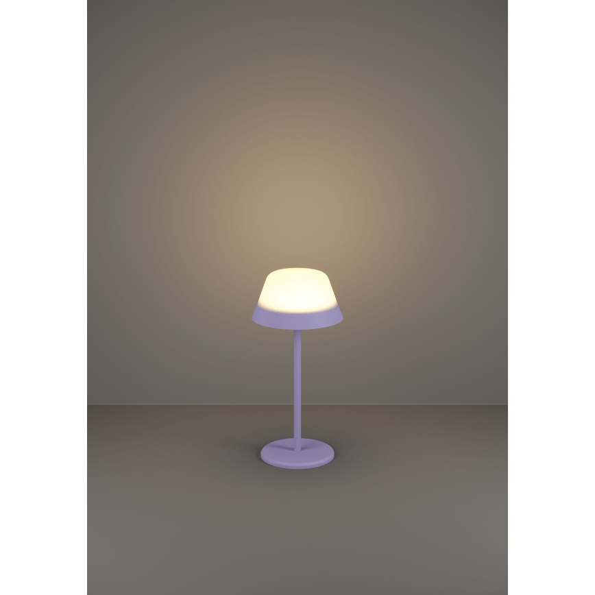 Eglo - LED RGBW Hämardatav puutetundlik väli lamp 2in1 LED/1,5W/5V 2600 mAh IP54 lilla
