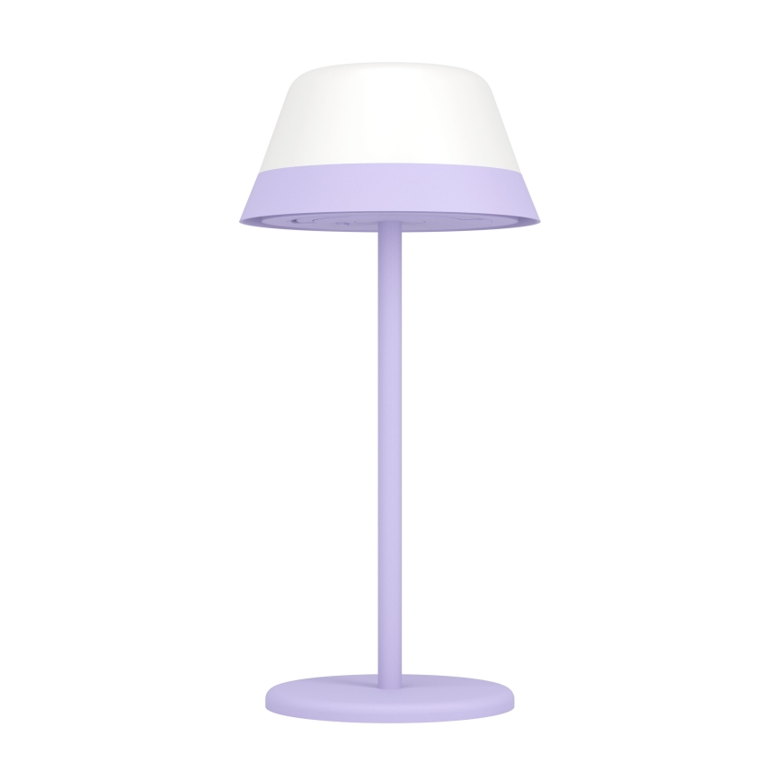 Eglo - LED RGBW Hämardatav puutetundlik väli lamp 2in1 LED/1,5W/5V 2600 mAh IP54 lilla