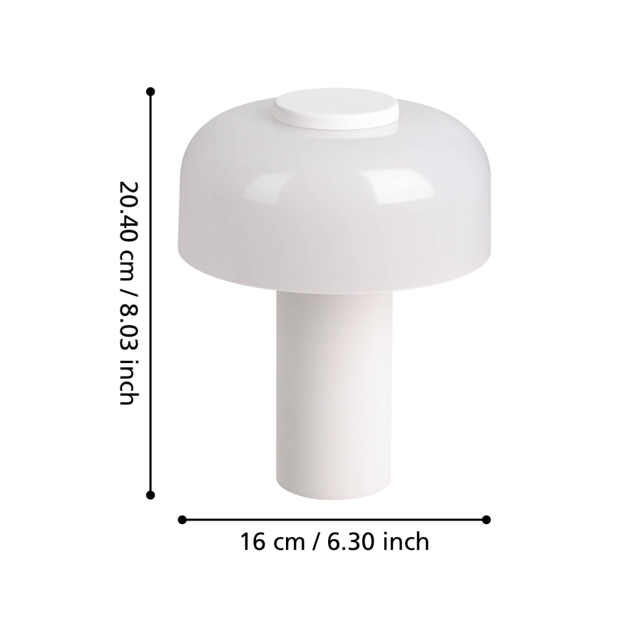 Eglo - LED Hämardatav puutetundlik väli lamp LED/2,25W/5V 2400-4000K 5200 mAh IP44 valge