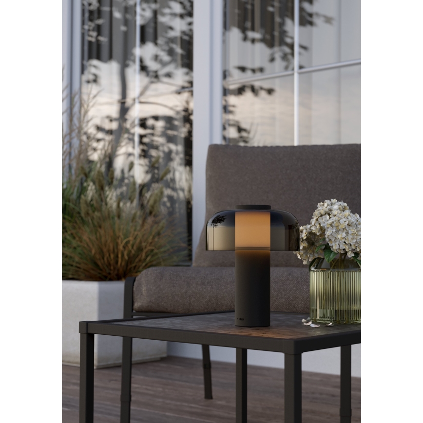 Eglo - LED Hämardatav puutetundlik väli lamp LED/2,25W/5V 2400-4000K 5200 mAh IP44 must