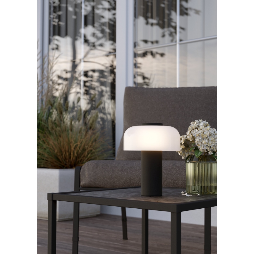 Eglo - LED Hämardatav puutetundlik väli lamp LED/2,25W/5V 2400-4000K 5200 mAh IP44 must/valge