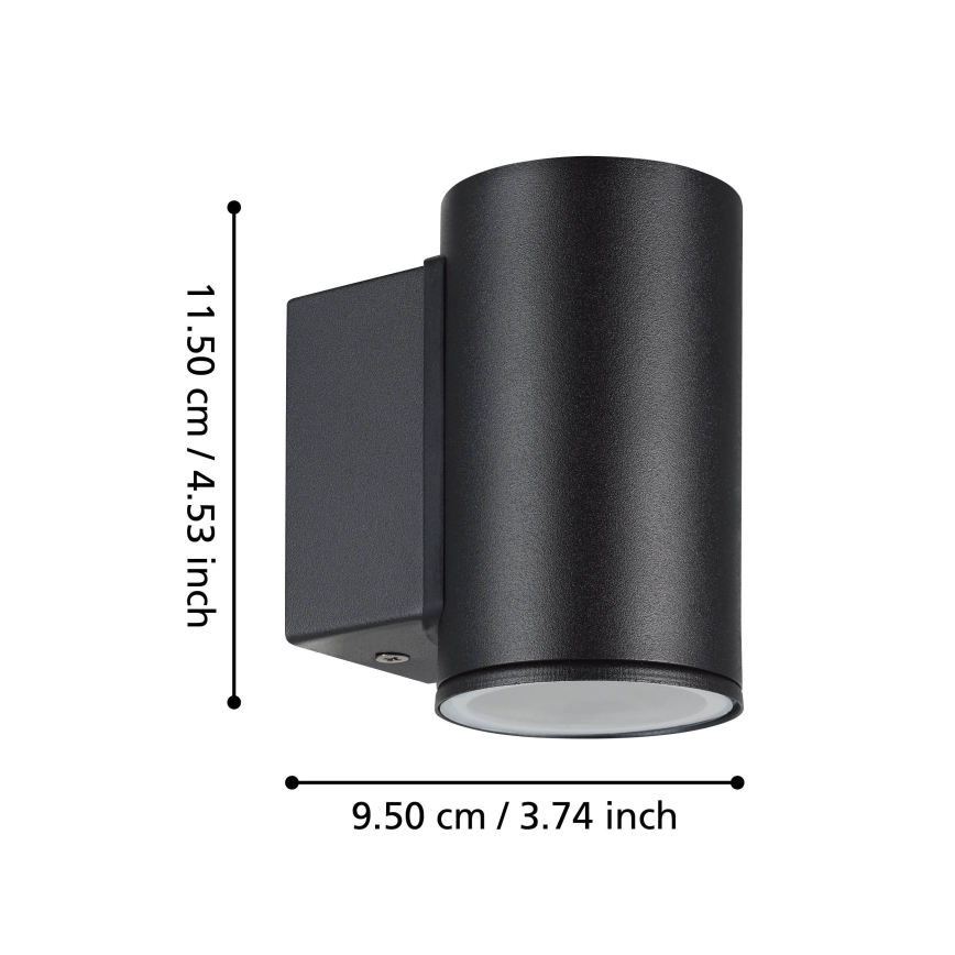 Eglo - LED Väli seinavalgusti 1xGU10/2,8W/230V IP44