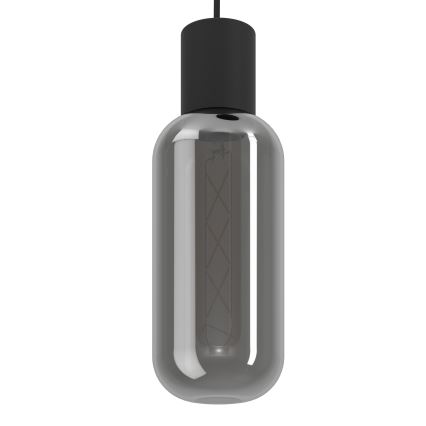 Eglo - Kaabliga rippvalgusti 3xE27/4W/230V must/suitsune