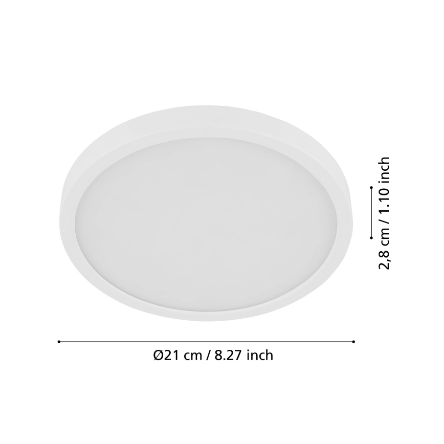 Eglo - LED Laevalgusti koos anduriga FUEVA LED/17W/230V 3000K ø  21cm