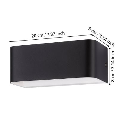 Eglo - LED Seinavalgusti LED/10W/230V 3000K must