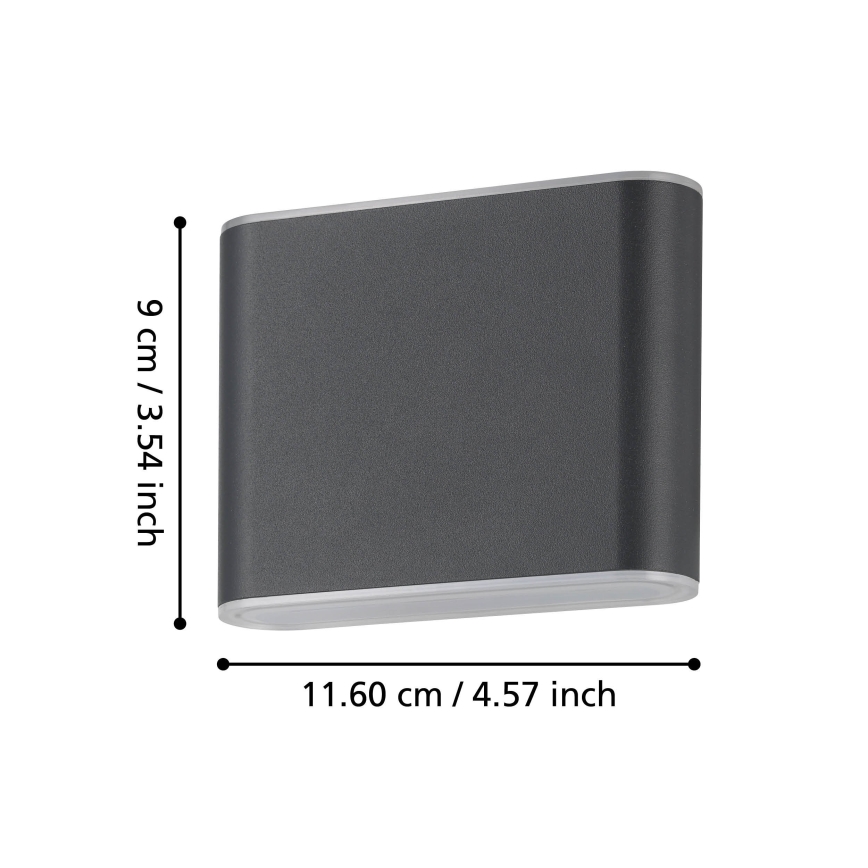 Eglo - LED Väli seinavalgusti 2xLED/2,9W/230V 3000K/4000K/6500K IP65