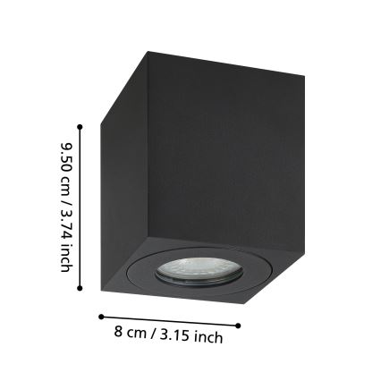 Eglo - Väli kohtvalgusti 1xGU10/5W/230V 8x8cm IP44