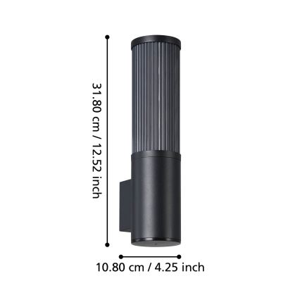 Eglo - Väli seinavalgusti 1xE27/15W/230V IP54