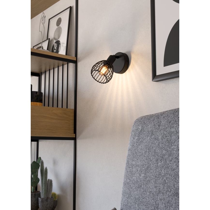 Eglo - Seinavalgusti 1xE14/40W/230V must