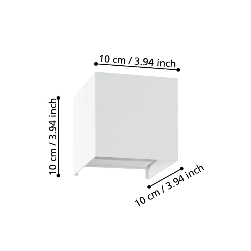 Eglo - LED Seinavalgusti 2xLED/1,5W/230V 3000K valge