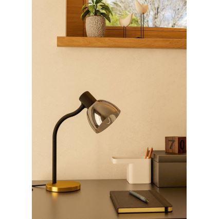 Eglo - Laualamp 1xE14/25W/230V kuldne/must