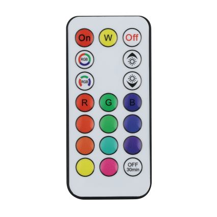 Eglo - LED RGBW hämardatav päikeselamp LED/3W/4,5V IP44 must + kaugjuhtimispult