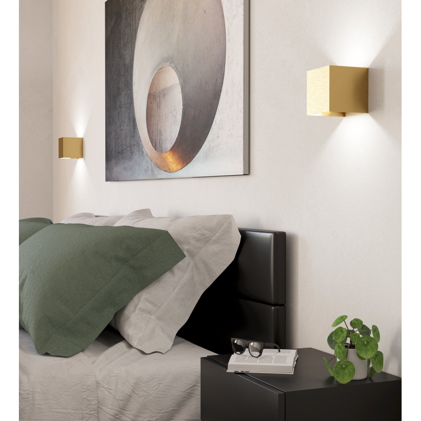 Eglo - LED Seinavalgusti 2xLED/1,5W/230V 3000K kuldne