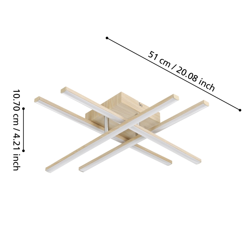 Eglo - LED laelamp LED/20,5W/230V kuldne