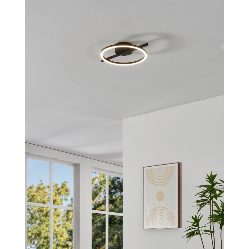 Eglo - LED RGB Hämardatav laevalgusti LED/17W/230V 2700-6500K must + kaugjuhtimispult