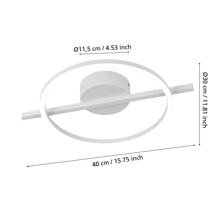 Eglo - LED RGB Hämardatav laevalgusti LED/17W/230V 2700-6500K valge + kaugjuhtimispult