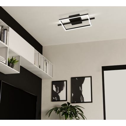 Eglo - LED RGB Hämardatav laevalgusti LED/17W/230V 2700-6500K must + kaugjuhtimispult