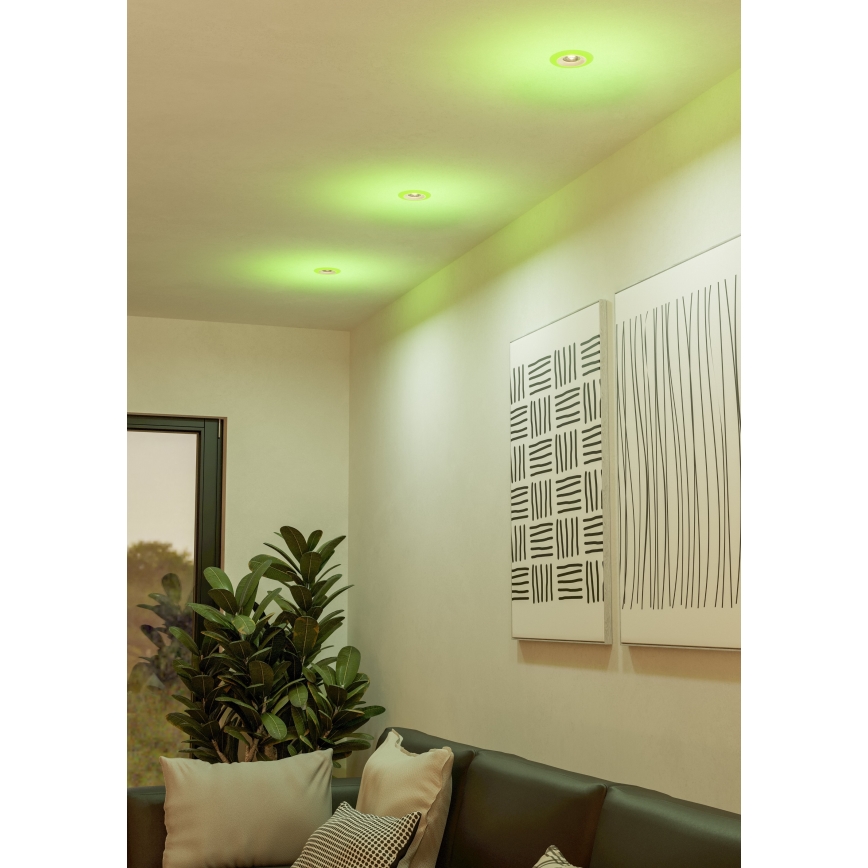 Eglo - KOMPLEKT 3xLED RGBW Hämardatav süvistatav valgusti vannituppa 3xLED/3,8W/230V 2700-6500K IP44 + kaugjuhtimispult