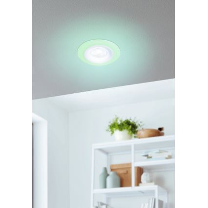 Eglo - KOMPLEKT 3xLED RGBW Hämardatav süvistatav valgusti vannituppa 3xLED/3,8W/230V 2700-6500K IP44 + kaugjuhtimispult
