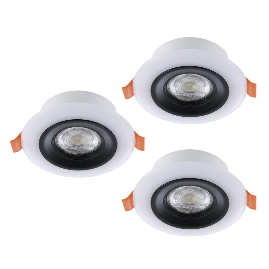 Eglo - KOMPLEKT 3x LED RGBW Hämardatav süvistatav valgusti vannituppa 3xLED/3,8W/230V 2700-6500K IP44 + kaugjuhtimispult