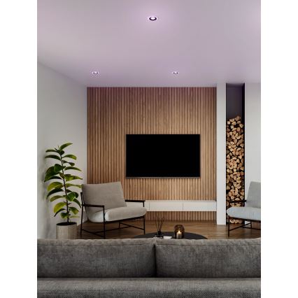 Eglo - KOMPLEKT 3x LED RGBW Hämardatav süvistatav valgusti vannituppa 3xLED/3,8W/230V 2700-6500K IP44 + kaugjuhtimispult