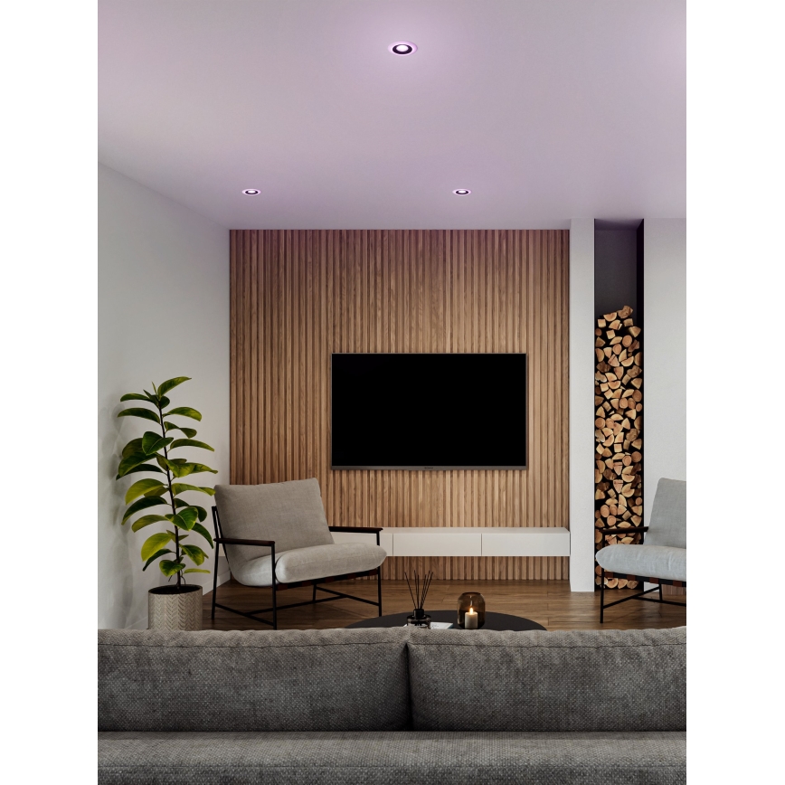 Eglo - KOMPLEKT 3x LED RGBW Hämardatav süvistatav valgusti vannituppa 3xLED/3,8W/230V 2700-6500K IP44 + kaugjuhtimispult