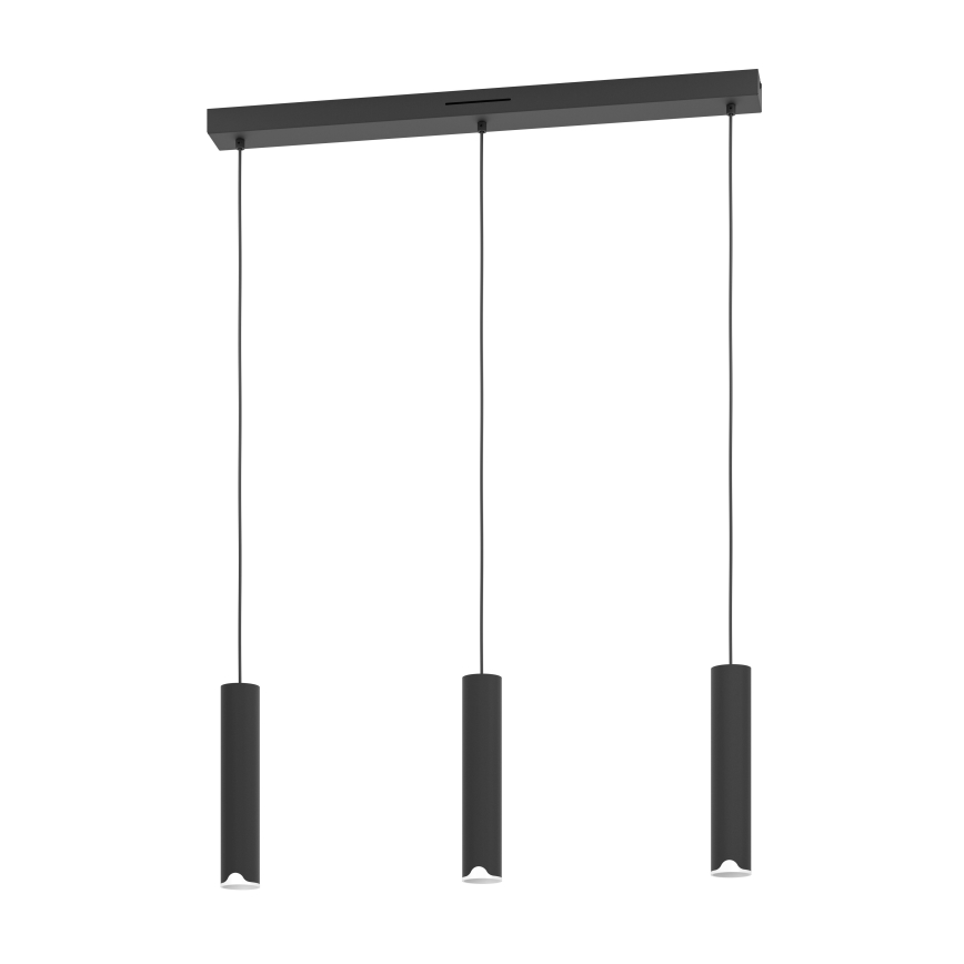 Eglo - LED RGBW Hämardatav lühter 3xLED/3,7W/230V 2700-6500K must