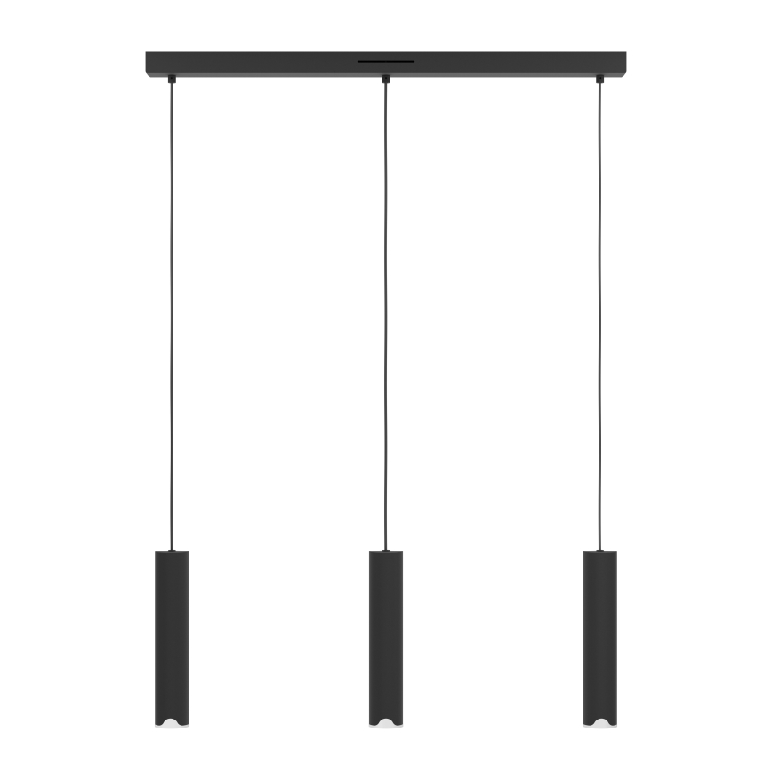 Eglo - LED RGBW Hämardatav lühter 3xLED/3,7W/230V 2700-6500K must