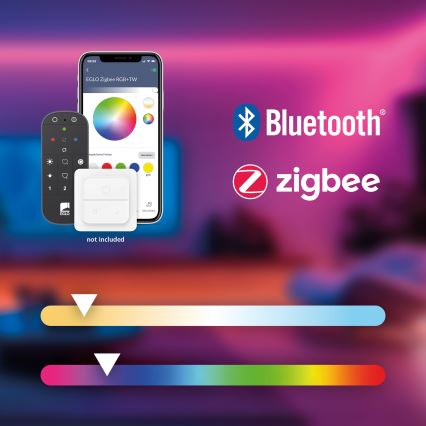 Eglo - LED RGBW Hämardatav lühter 3xLED/3,7W/230V 2700-6500K must