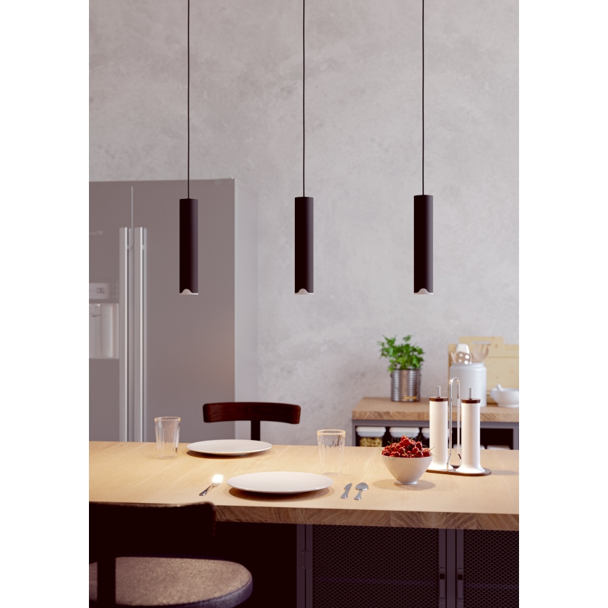 Eglo - LED RGBW Hämardatav lühter 3xLED/3,7W/230V 2700-6500K must
