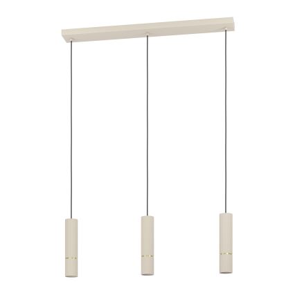 Eglo - LED Lühter 3xGU10/5W/230V 3000K beež